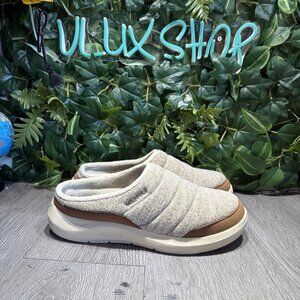 Kuru Draft 2 Slippers Women's 11 Oatmeal Mule Slip On Lightweight Comfort Shoes